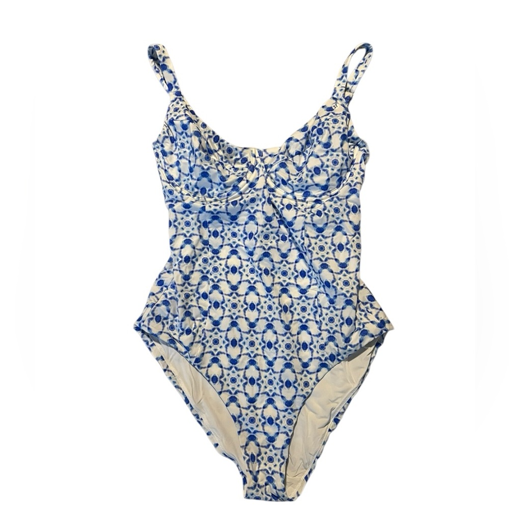 Vilebrequin Women’s Blue Ikat‎ Medusa One Piece Swimsuit - Picture 2 of 10